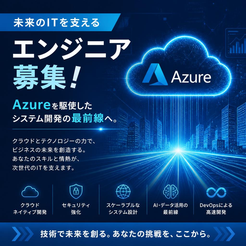 未来のITを支えるエンジニア募集！ Azureを駆使したシステム開発の最前線へ。クロノフリージア合同会社