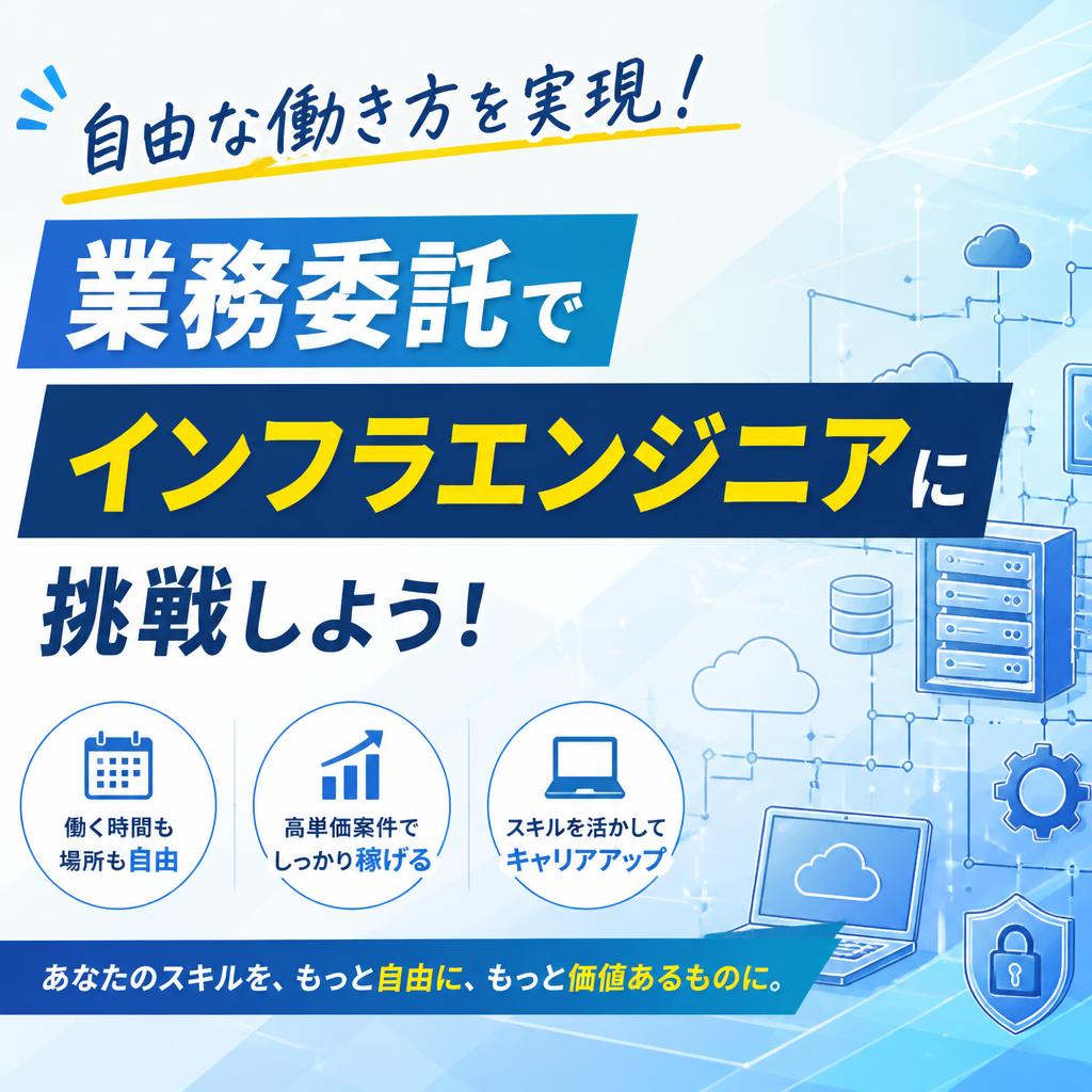 自由な働き方を実現！業務委託でインフラエンジニア_クロノフリージア合同会社