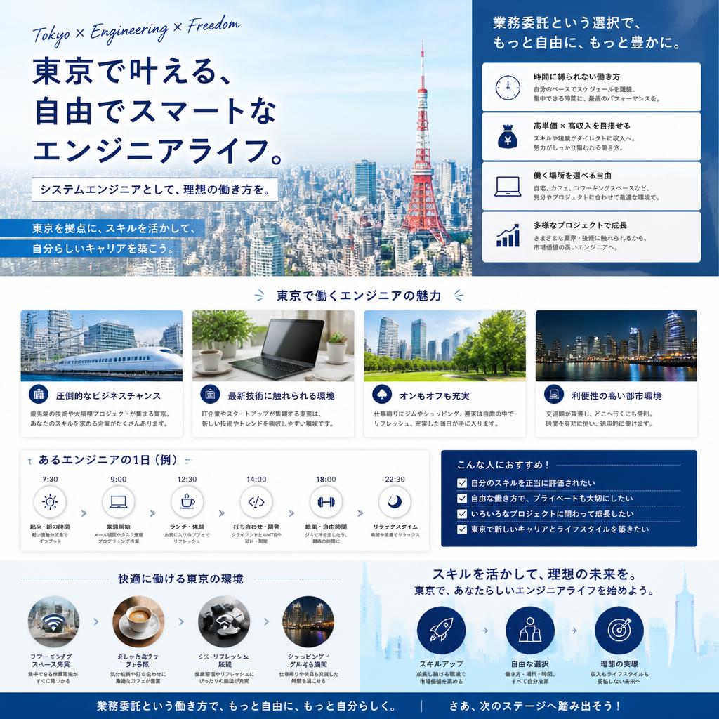 東京でのシステムエンジニア生活