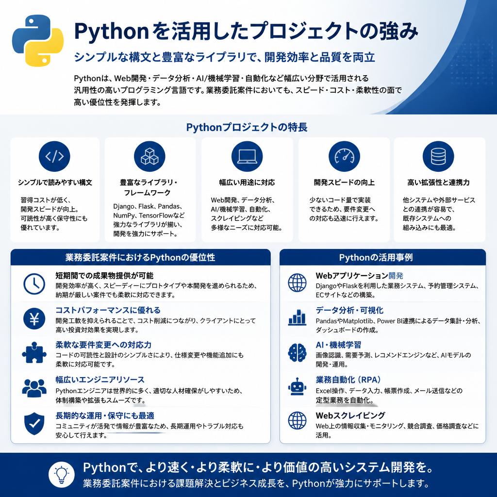 2. Python案件の特長とは？