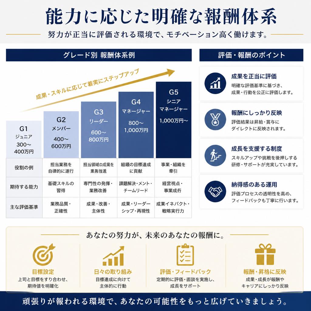 高収入を実現する評価制度