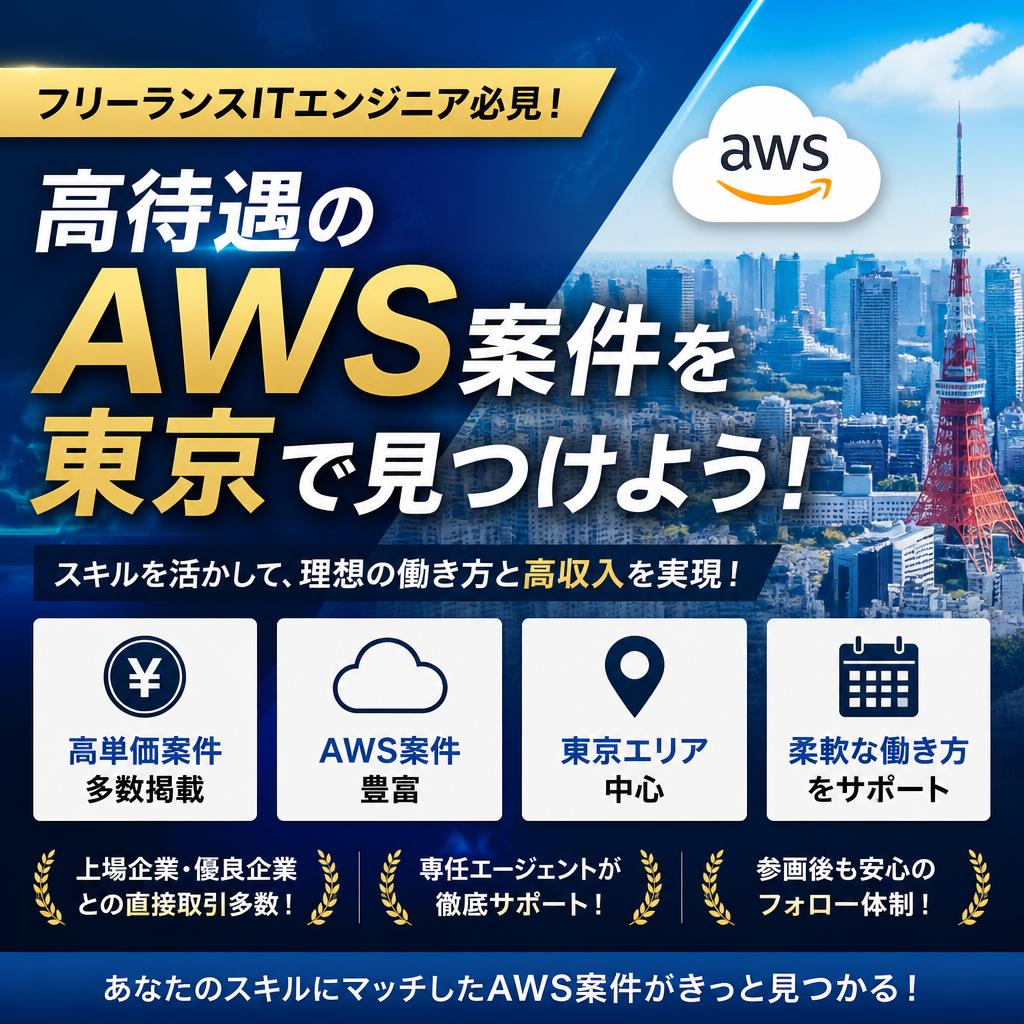 東京でAWS案件を探すなら_クロノフリージア合同会社