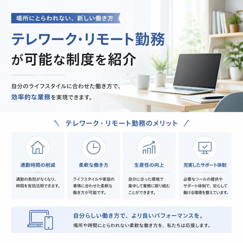 4. フレキシブルな働き方
